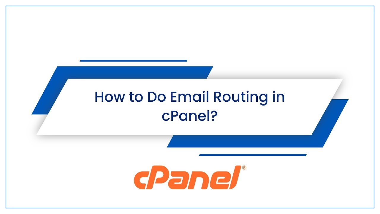 Email routing in cPanel